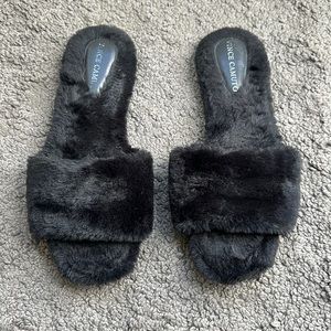 Vince Camuto Ampendie Faux Fur Slides